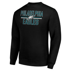 NFL Philadelphia Eagles Starter Team Mesh Print Graphic Pullover Sweatshirt