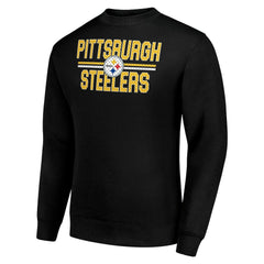 NFL Pittsburgh Steelers Starter Team Mesh Print Graphic Pullover Sweatshirt