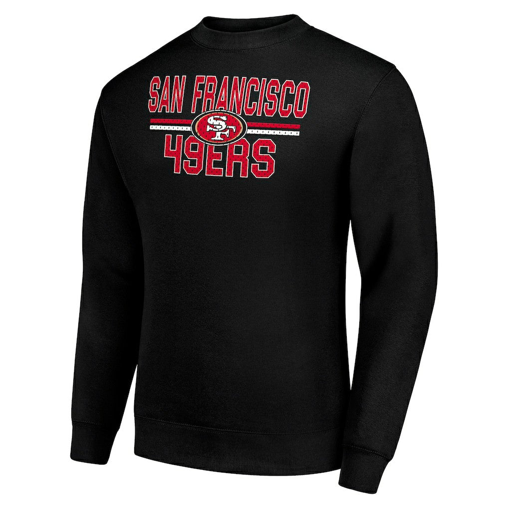 NFL San Francisco 49ers Starter Team Mesh Print Graphic Pullover Sweatshirt