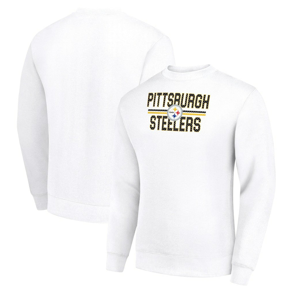 NFL Pittsburgh Steelers Starter Team Mesh Print Graphic Pullover Sweatshirt
