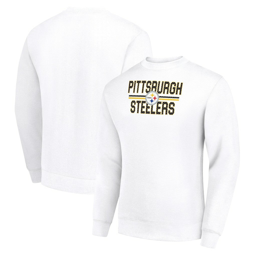 NFL Pittsburgh Steelers Starter Team Mesh Print Graphic Pullover Sweatshirt