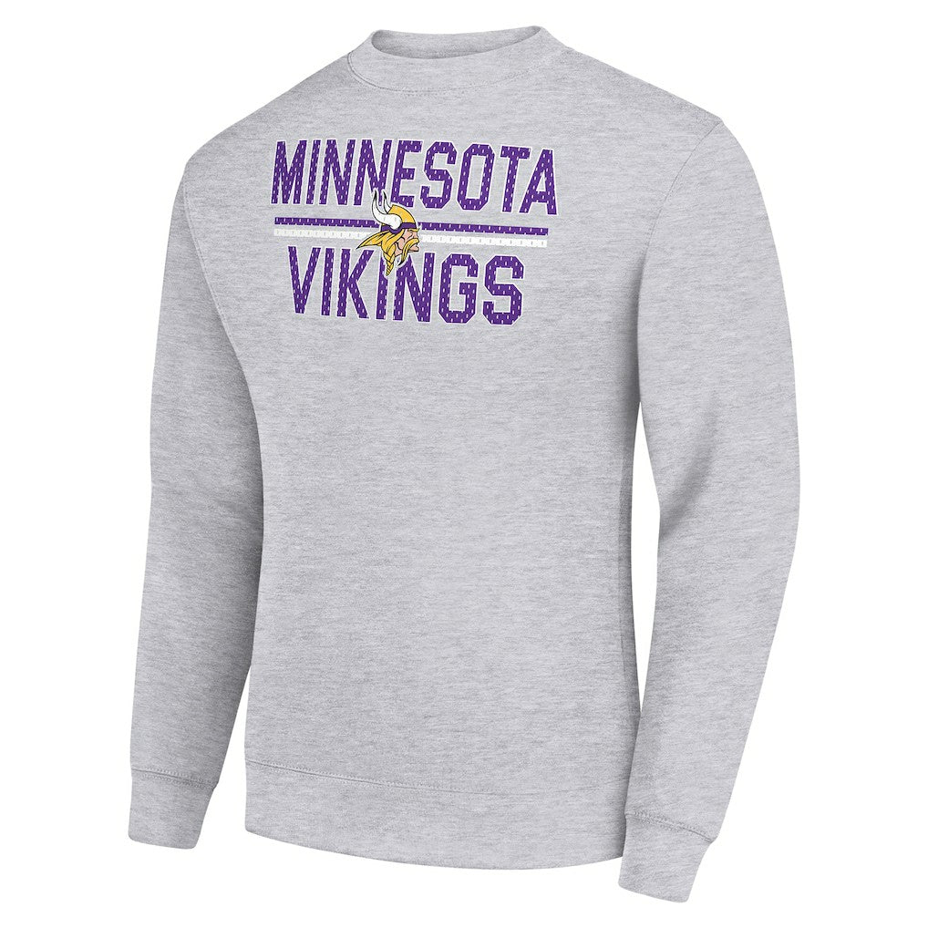 NFL Minnesota Vikings Starter Team Mesh Print Graphic Pullover Sweatshirt