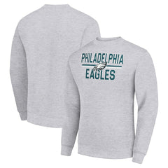 NFL Philadelphia Eagles Starter Team Mesh Print Graphic Pullover Sweatshirt
