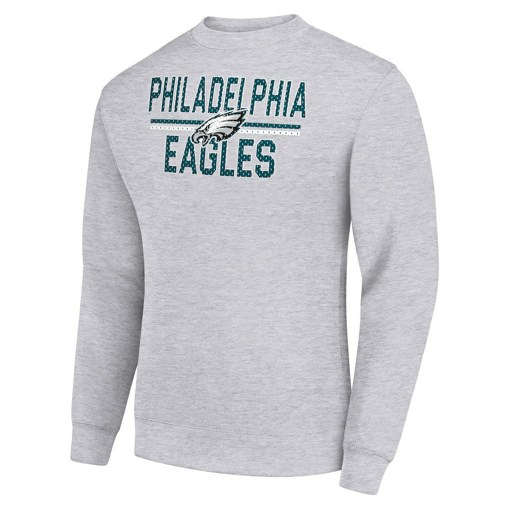 NFL Philadelphia Eagles Starter Team Mesh Print Graphic Pullover Sweatshirt