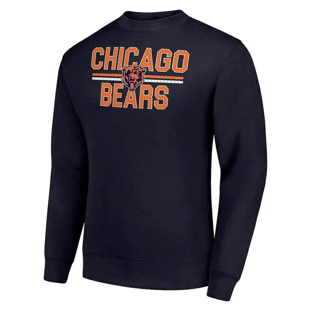 NFL Chicago Bears Starter Team Mesh Print Graphic Pullover Sweatshirt