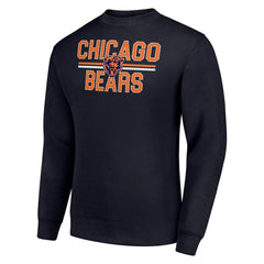 NFL Chicago Bears Starter Team Mesh Print Graphic Pullover Sweatshirt
