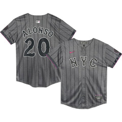 Pete Alonso New York Mets Preschool 2024 City Connect Limited Player Jersey - Graphite | Nike