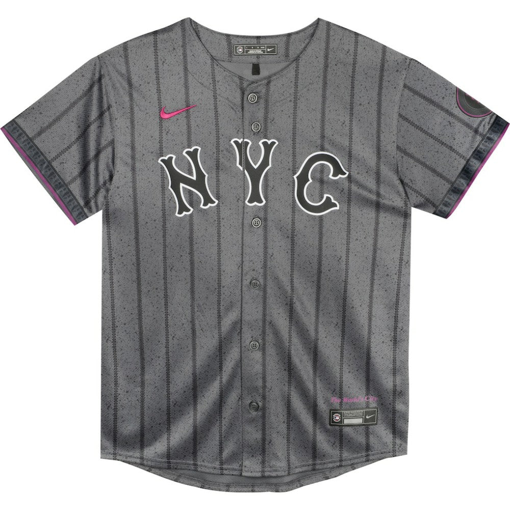 Pete Alonso New York Mets Preschool 2024 City Connect Limited Player Jersey - Graphite | Nike