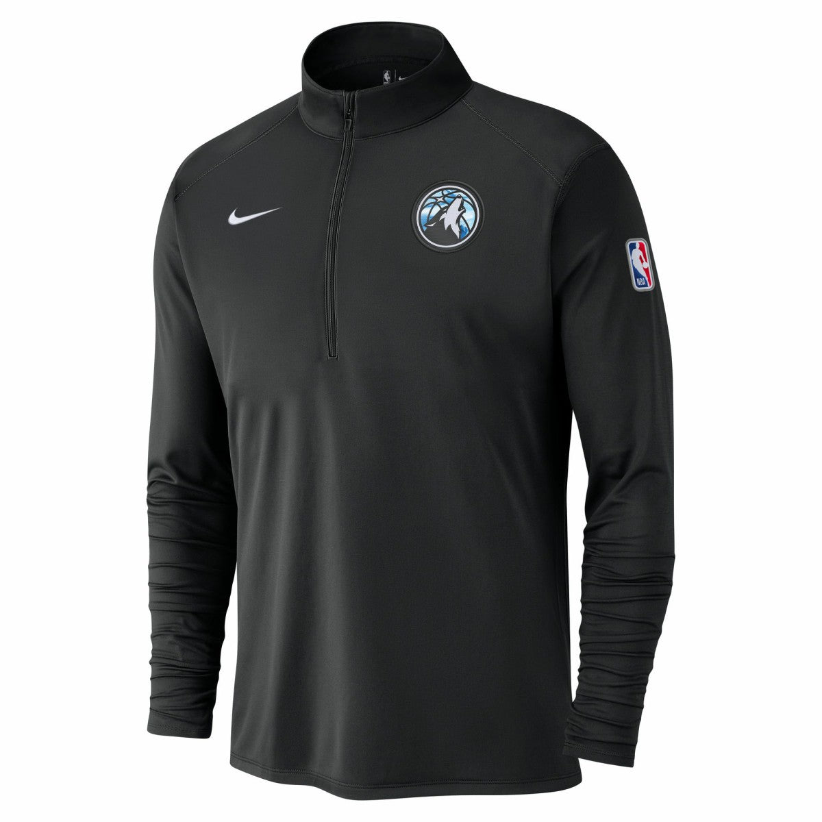 Minnesota Timberwolves 2024/25 City Edition Authentic Coaches Performance Half-Zip Top - Black | Nike for sale