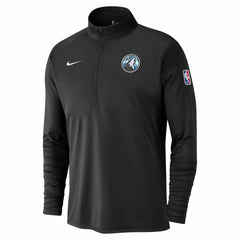 Minnesota Timberwolves 2024/25 City Edition Authentic Coaches Performance Half-Zip Top - Black | Nike for sale