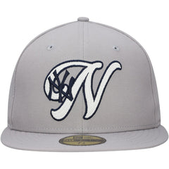 New York Yankees  Duo Logo 2.0 59FIFTY Fitted Hat - Gray | New Era