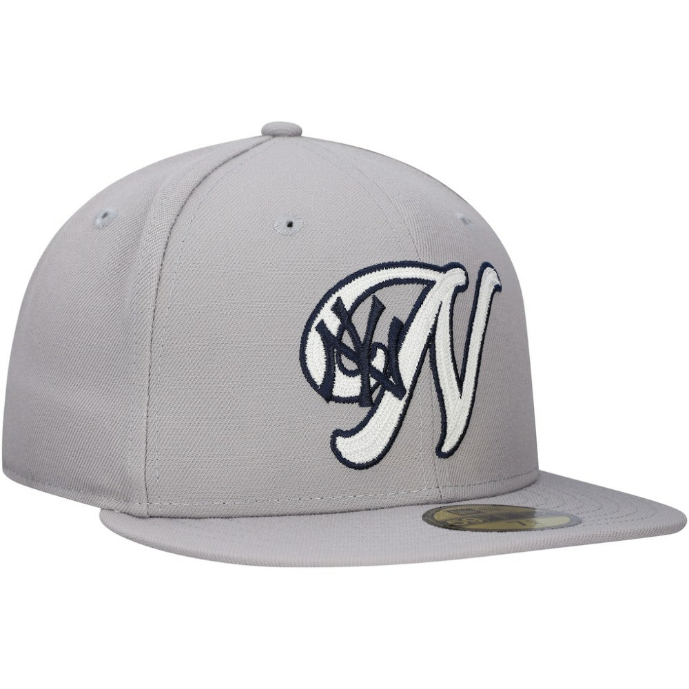 New York Yankees  Duo Logo 2.0 59FIFTY Fitted Hat - Gray | New Era
