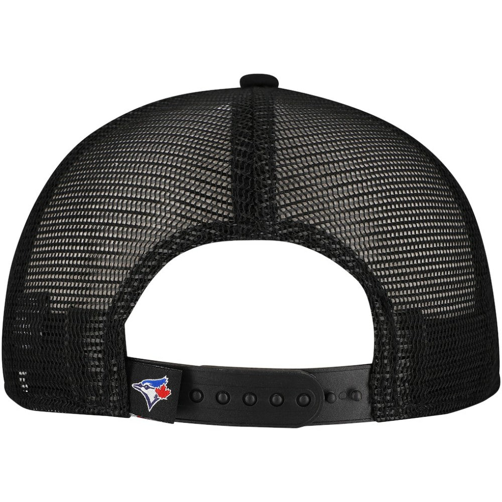 Toronto Blue Jays Retro Bold A-Frame Trucker 9FORTY Adjustable Hat - Black | New Era
