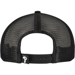 Philadelphia Phillies Retro Bold A-Frame Trucker 9FORTY Adjustable Hat - Black | New Era