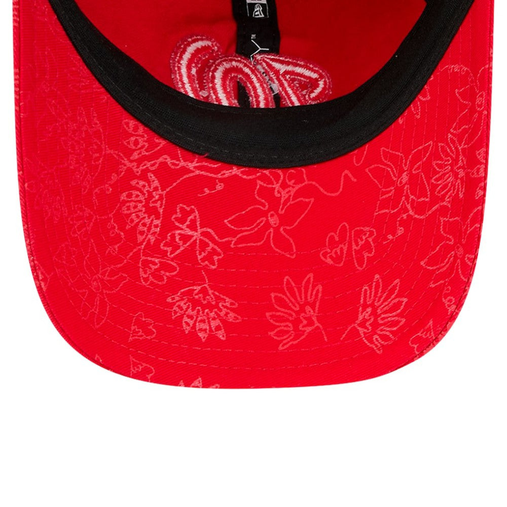 Washington Nationals Women's Tonal Floral 9TWENTY Adjustable Hat - Red | New Era