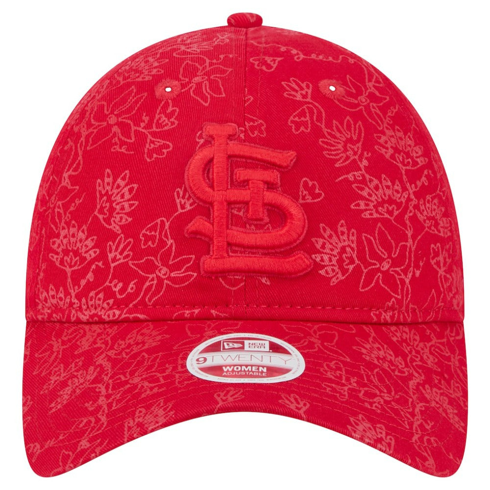 St. Louis Cardinals Women's Tonal Floral 9TWENTY Adjustable Hat - Red | New Era