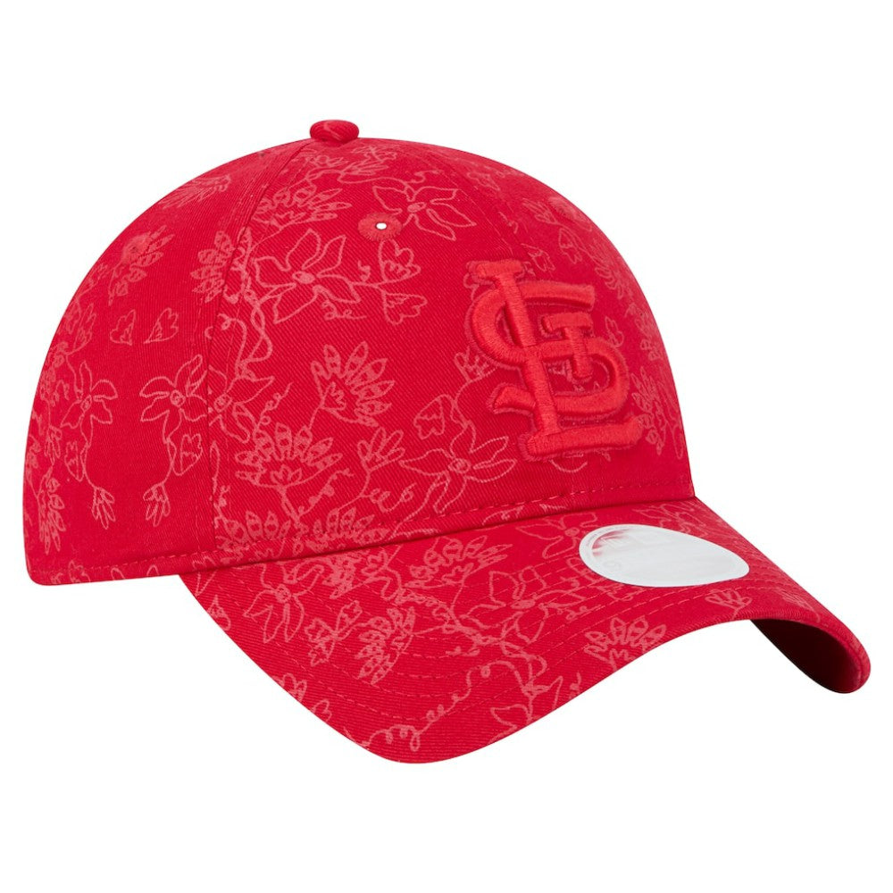 St. Louis Cardinals Women's Tonal Floral 9TWENTY Adjustable Hat - Red | New Era