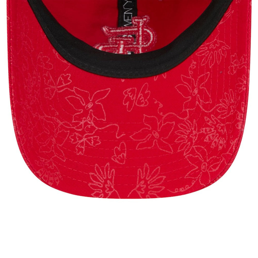 St. Louis Cardinals Women's Tonal Floral 9TWENTY Adjustable Hat - Red | New Era