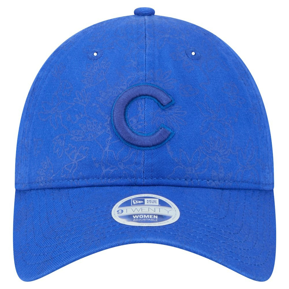Chicago Cubs Women's Tonal Floral 9TWENTY Adjustable Hat - Royal | New Era