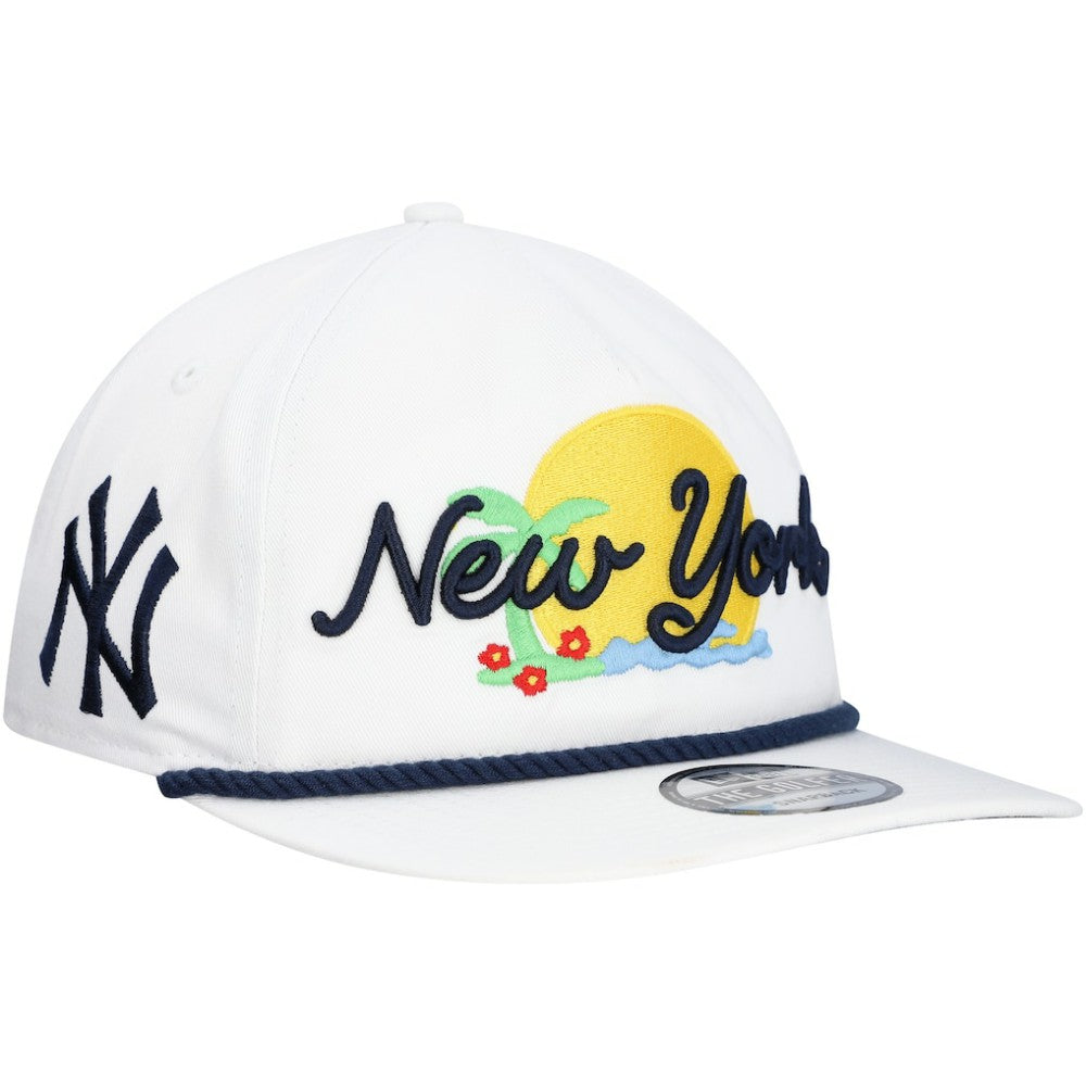 New York Yankees Paradise Golfer Adjustable Hat - White | New Era