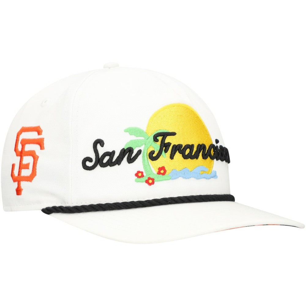 San Francisco Giants Paradise Golfer Adjustable Hat - White | New Era