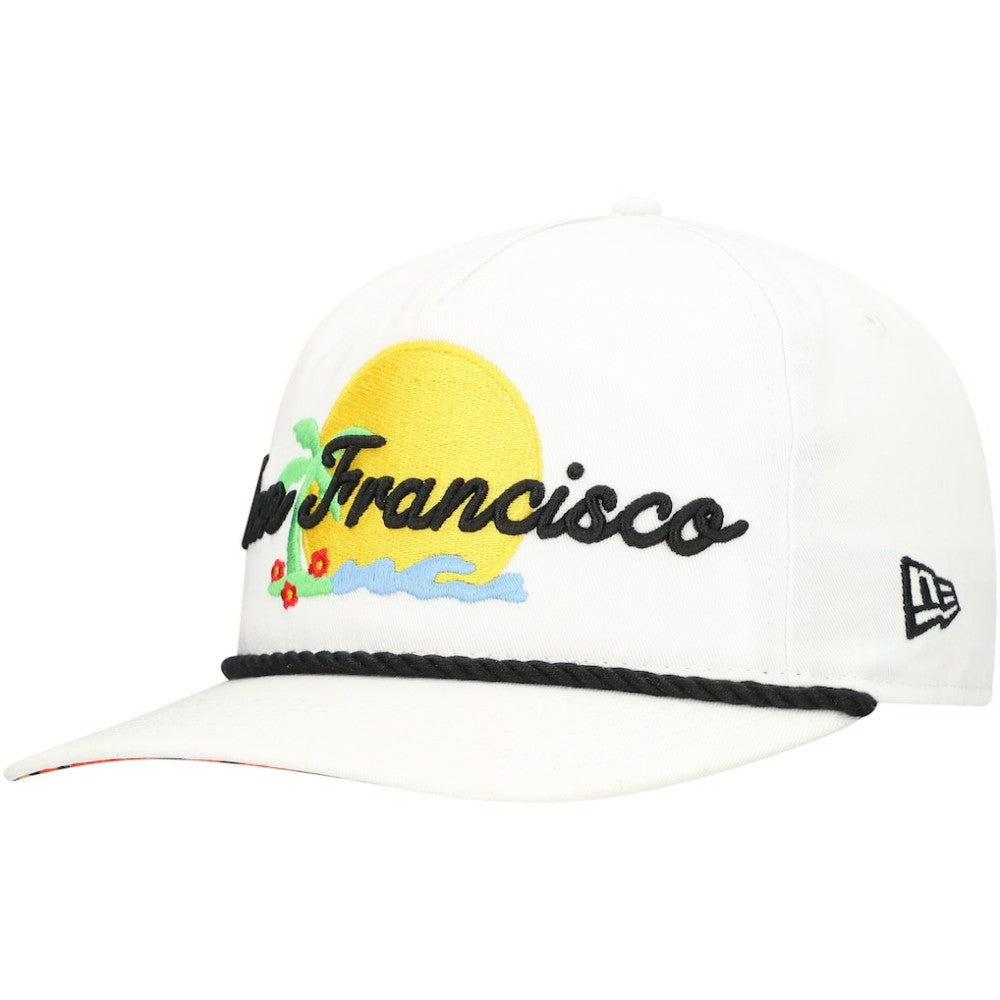 San Francisco Giants Paradise Golfer Adjustable Hat - White | New Era