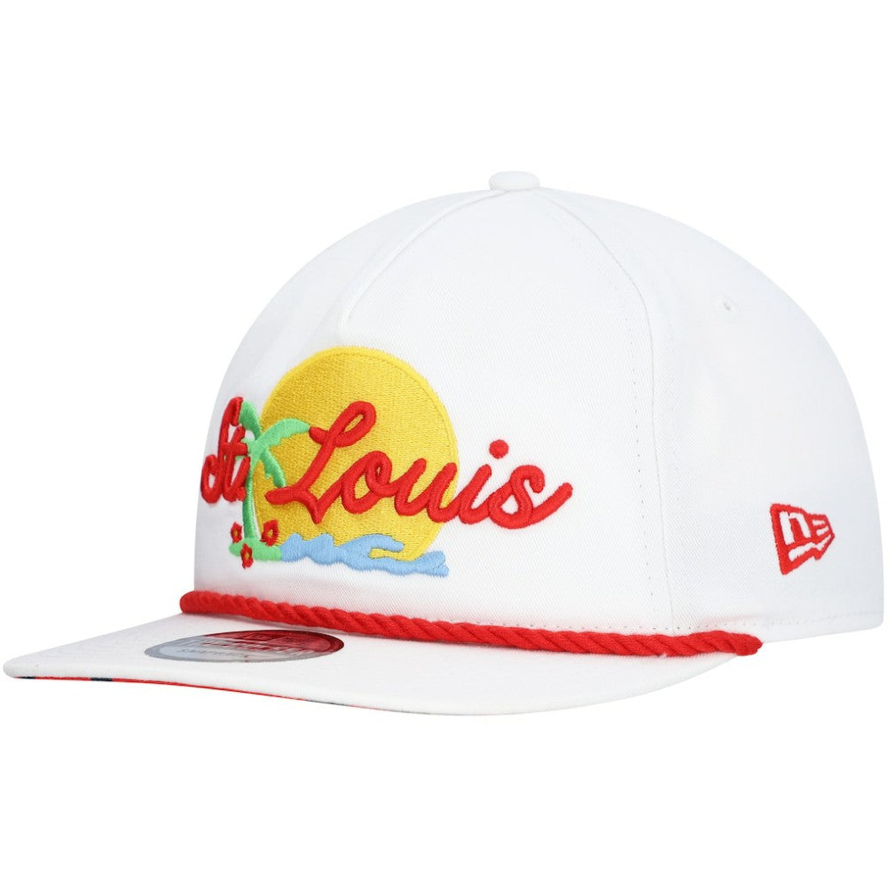 St. Louis Cardinals Paradise Golfer Adjustable Hat - White | New Era