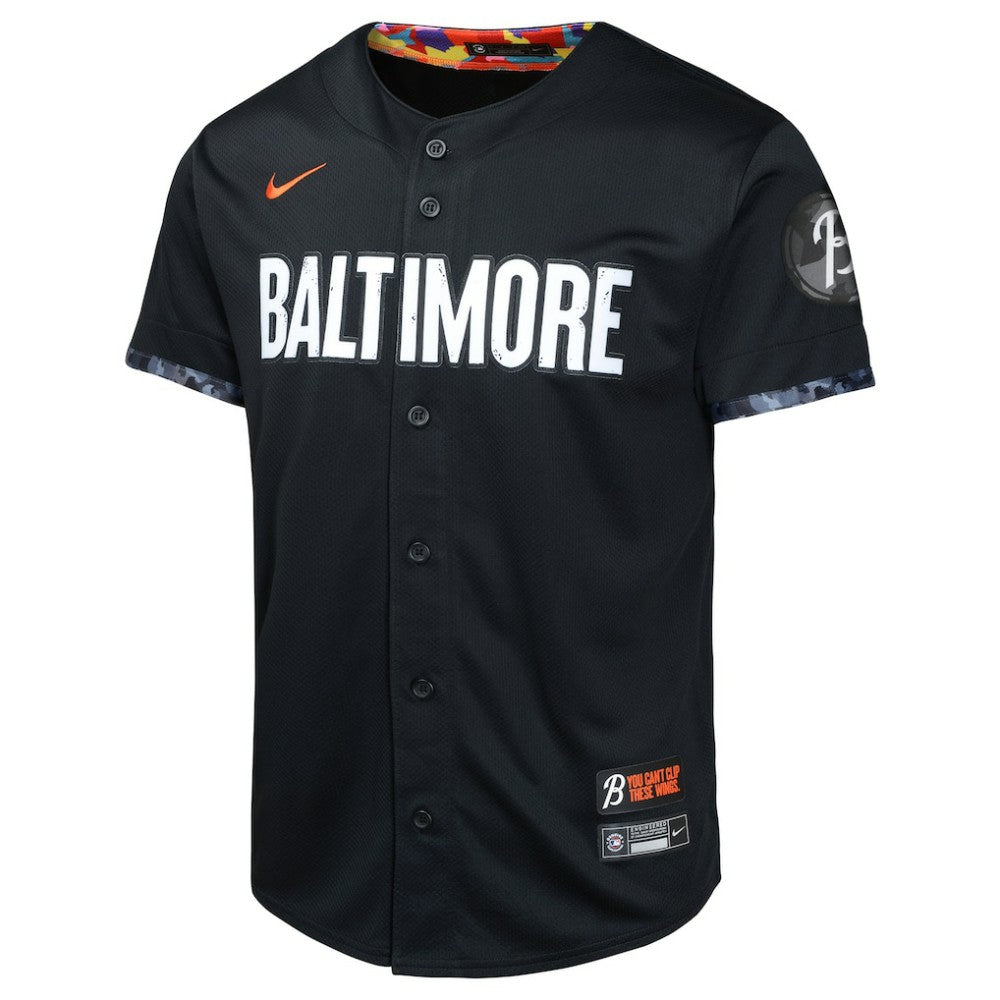 Baltimore Orioles Youth City Connect Limited Jersey - Black | Nike