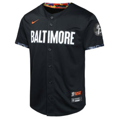 Baltimore Orioles Youth City Connect Limited Jersey - Black | Nike