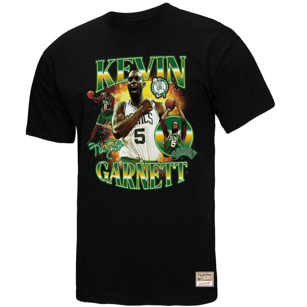 Kevin Garnett Boston Celtics Collage T-Shirt - Black | Mitchell & Ness sale