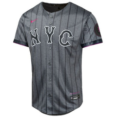 Brandon Nimmo New York Mets Youth 2024 City Connect Limited Player Jersey - Graphite | Nike