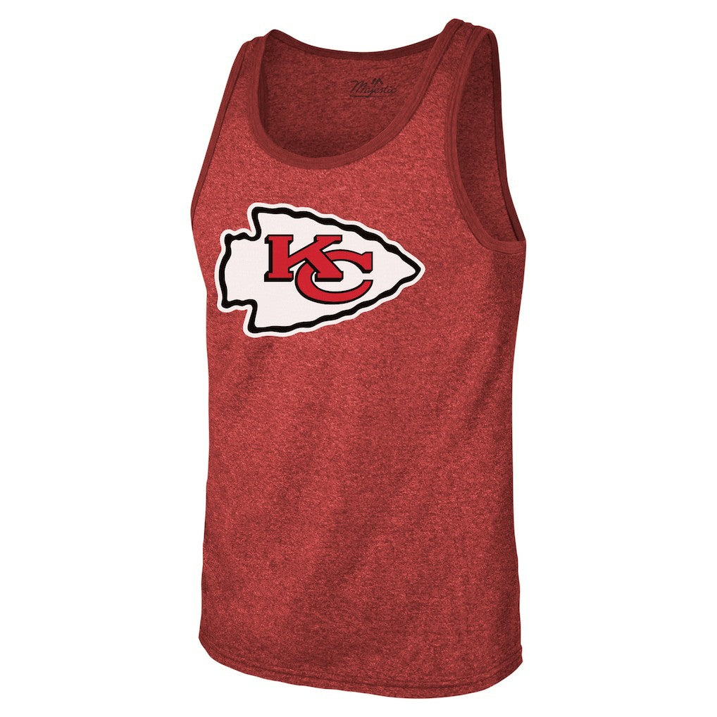 NFL Kansas City Chiefs Patrick Mahomes  Majestic Threads Tri-Blend Player Name & Number Tank Top
