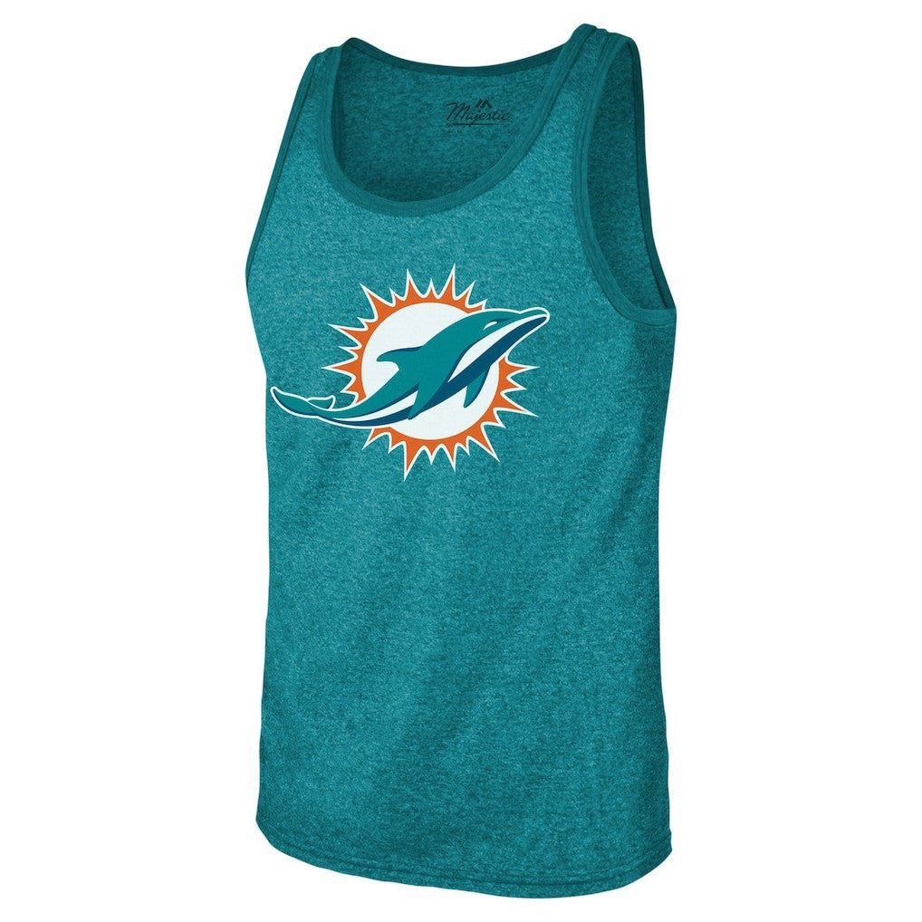 NFL Miami Dolphins Tyreek Hill  Majestic Threads Tri-Blend Player Name & Number Tank Top