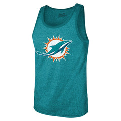 NFL Miami Dolphins Tyreek Hill  Majestic Threads Tri-Blend Player Name & Number Tank Top