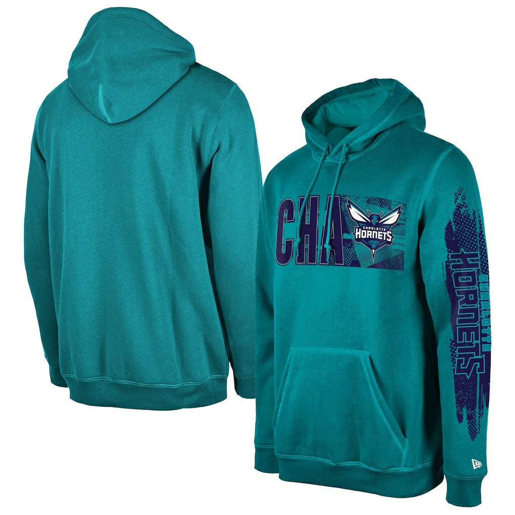Charlotte Hornets Tip-Off Collection Pullover Hoodie - Teal | New Era for sale