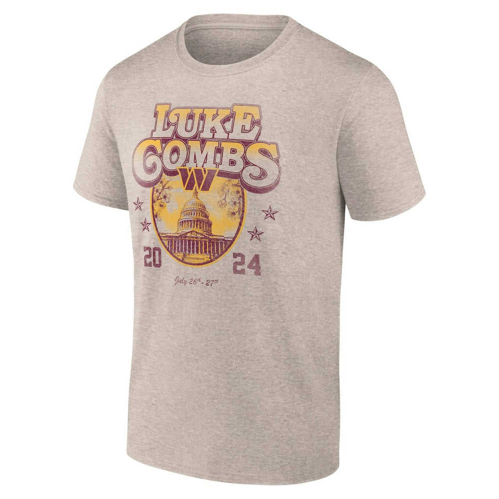 NFL Washington Commanders Luke Combs x  Growin' Up and Gettin' Old Tour T-Shirt