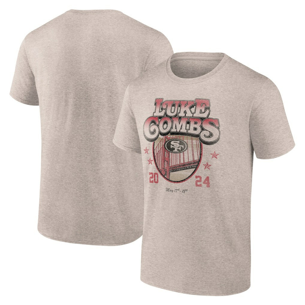 NFL San Francisco 49ers Luke Combs x  Growin' Up and Gettin' Old Tour T-Shirt