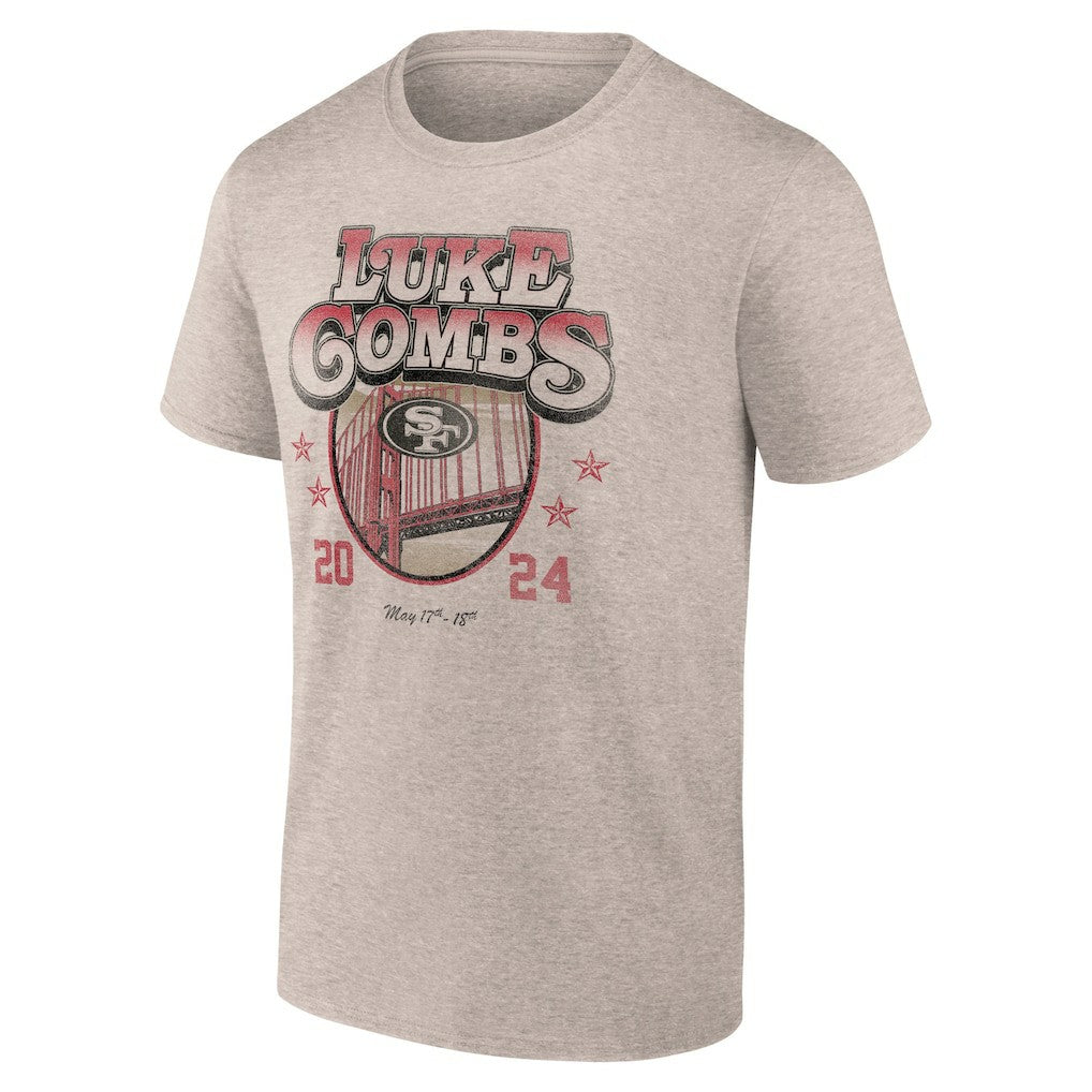 NFL San Francisco 49ers Luke Combs x  Growin' Up and Gettin' Old Tour T-Shirt