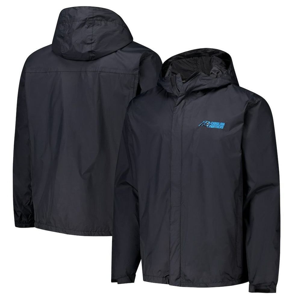 NFL Carolina Panthers Dunbrooke Tropic Waterproof Packable Full-Zip Hoodie Jacket