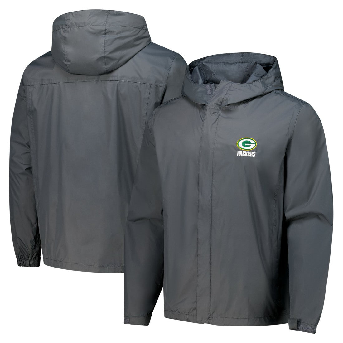 NFL Green Bay Packers Dunbrooke Tropic Waterproof Packable Full-Zip Hoodie Jacket
