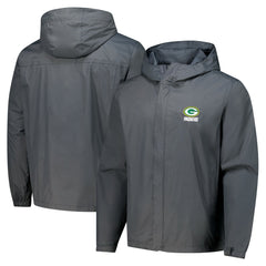 NFL Green Bay Packers Dunbrooke Tropic Waterproof Packable Full-Zip Hoodie Jacket