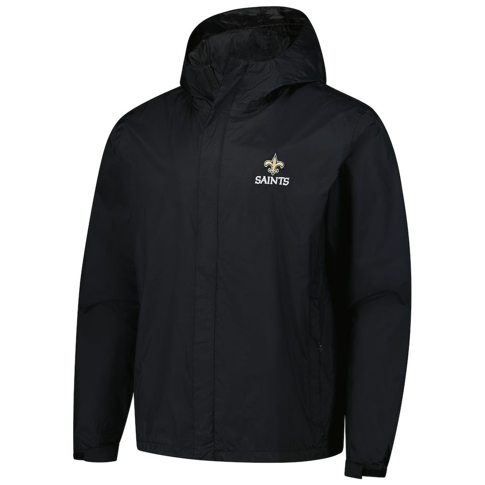 NFL New Orleans Saints Dunbrooke Tropic Waterproof Packable Full-Zip Hoodie Jacket