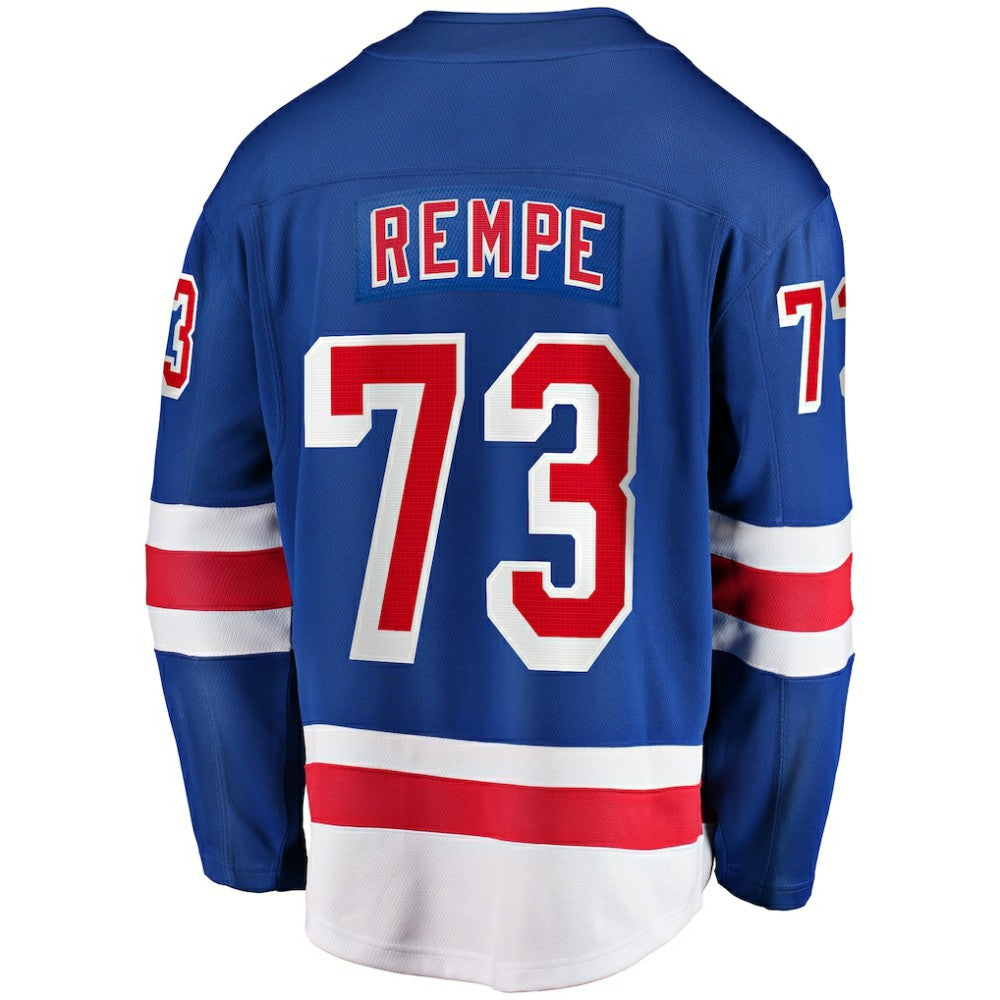 Matt Rempe New York Rangers Fanatics Home Breakaway Jersey