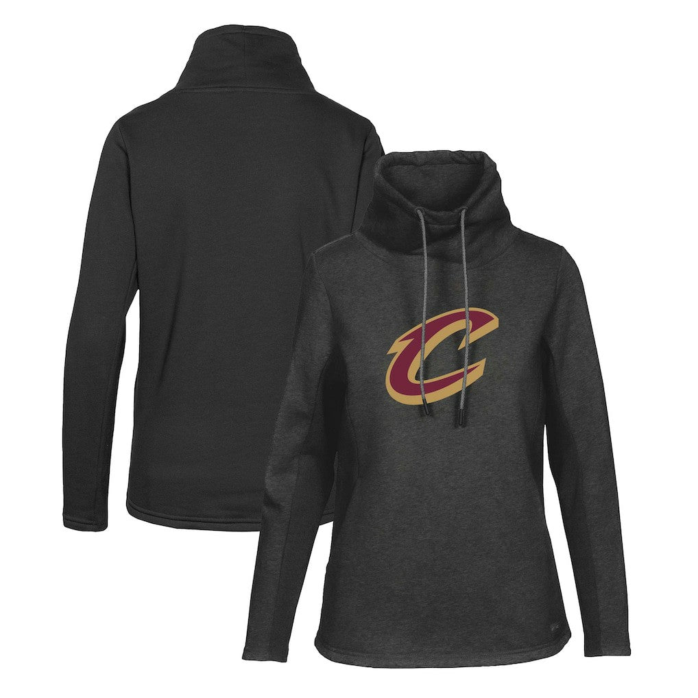 Cleveland Cavaliers Levelwear Women's Loop Core Funnel Neck Pullover Sweatshirt sale - Black discount