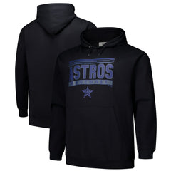 Houston Astros   Stack Fleece Pullover Hoodie - Black