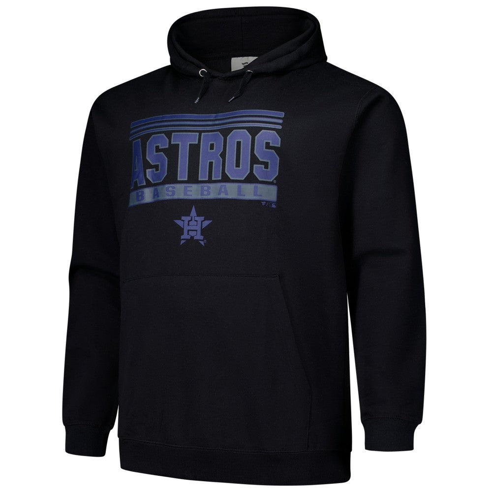 Houston Astros   Stack Fleece Pullover Hoodie - Black