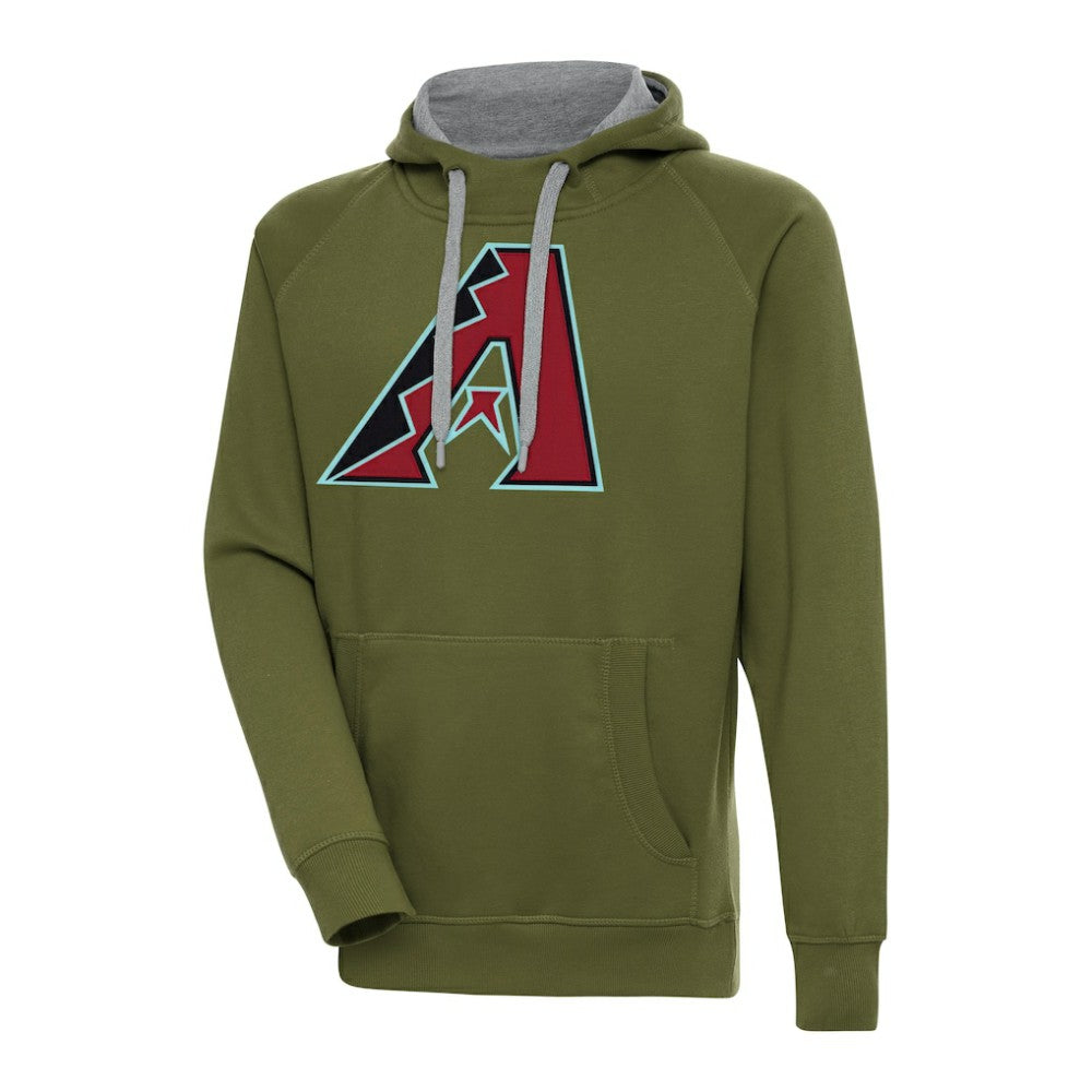 Arizona Diamondbacks Antigua Victory Pullover Hoodie - Olive