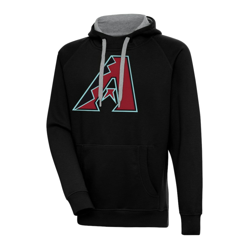 Arizona Diamondbacks Antigua Victory Pullover Hoodie - Black