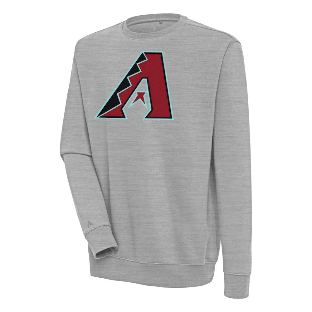 Arizona Diamondbacks Antigua Victory Pullover Sweatshirt - Heather Gray