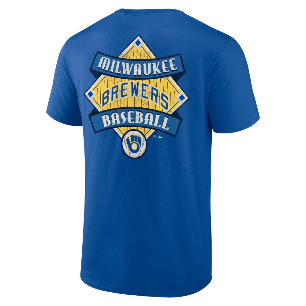Milwaukee Brewers Cooperstown Collection Field Play T-Shirt - Royal